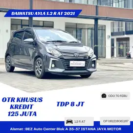 DP 8JT Daihatsu Ayla 1.2 R AT 2021 Abu