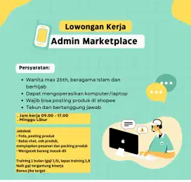Loker admin gudang online marketplace shopee lowongan pekerjaan