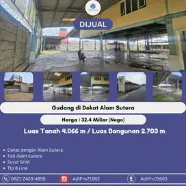 Dijual Gudang Dikawasan Alam Sutera (Adi)