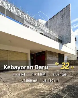 Kebayoran Baru lokasi strategis pinggir ramai dan bangunan 2 lantai