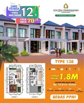 RUMAH 2 LANTAI DI JL POROS CENRAWASIH KOTA MAKASSAR