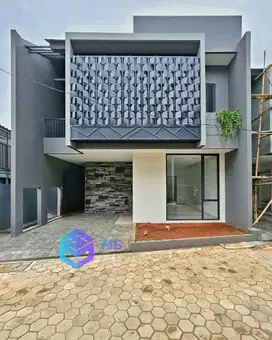 RUMAH MODERN NEW 2.5 LANTAI DENGAN ROOTOP DALAM CLUSTER