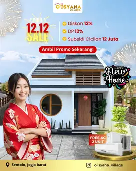 Rumah di Jogja Barat Nuansa Jepang 300 Jutaan Area Exit Tol Sentolo