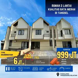Rumah siap huni 2 lantai di pamulang tanah 83 meter hanya 999 juta