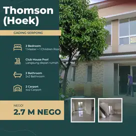 Jual rumah 2 lantai 100m2 depan Kolam Renang Gading Serpong cuma 2,7M