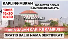 TANAH PAS DEPAN KAMPUS UIN SAMATA, 100 METER DARI PINTU 1 KAMPUS