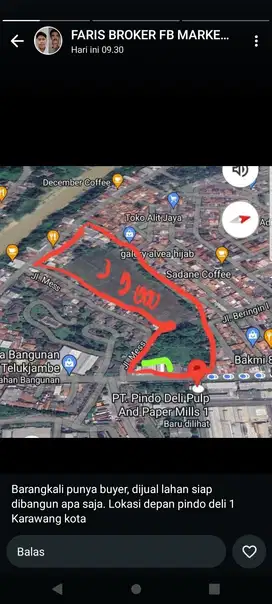 DIJUAL TANAH DARAT LUAS 3,9ha DI DAERAH KARAWANG