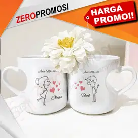 MUG LOVE Custom Kado Pernikahan Ulang Tahun