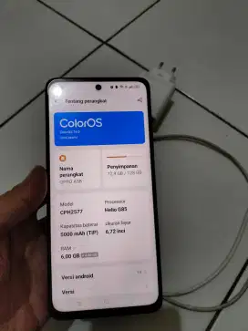 OPPO type A58 Ram 6/ Memori 128
