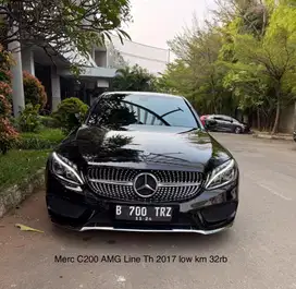 MERCEDES BENZ C200 AMG Line  Th 2017 km 36 rb Hitam