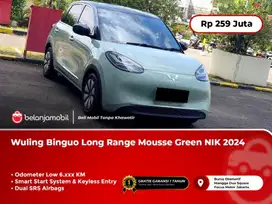 [ LOW KM 6RB ] Wuling Binguo Long Range green hijau NIK 2024 2025