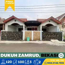 Rumah dijual Murah Dukuh Zamrud, Bekasi 12 menit Tol Grand Wisata, SHM
