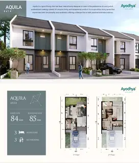 Rumah Baru 2 Lantai deket Toll di Kota Ayodha Cikokol Tangerang