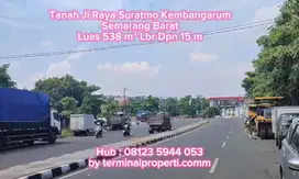 Tanah dijual SHM Hak Milik Jl raya Suratmo Kembangarum Semarang Barat