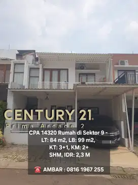 14320 Rumah minimalis dicluster bintaro sektor 9 shm hot sale