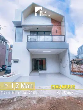 Mb290.Rumah Modern Scandinavian Hny Booking 3Jt Tanpa DP0% Free Biaya