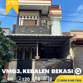 Rumah dijual Murah 2,5 Lantai Mutiara Gading, 15 Menit Stasiun Bekasi