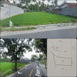 Tanah pinggir jalan besar pakem prambanan cocok gudang