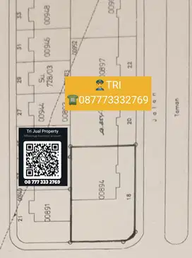 Jual tanah hoek 484 m2 di puri  Bintaro sektor 9