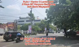 Kantor/ Ruko 3 Lt Dijual di MT Haryono Bangkong Semarang Tengah Kota
