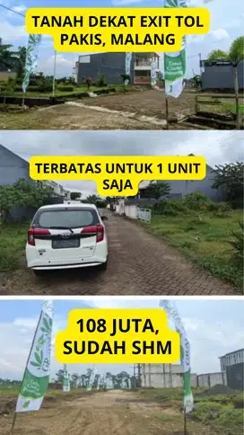 TANAH COCOK UNTUK USAHA DEKAT EXIT TOL PAKIS