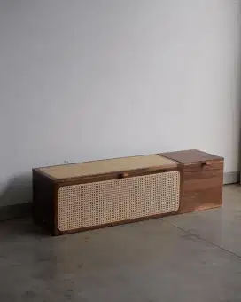 Buffet multifungsi jati minimalis rattan