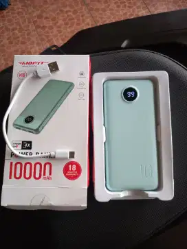 Powerbank Mofit real 10000mah fast charging.(cuma ada warna hitam)