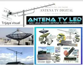 Ahli jasa pasang antena TV digital service parabola dan camera CCTV