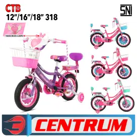 Sepeda Anak Cewek Centrum Lengkap musik berlampu UK16 18
