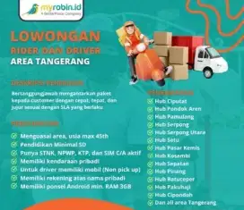 Lowongan Kurir motor/ Driver mobil SIM C & A