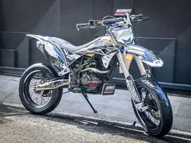 KAWASAKI DTRACKER 150 FULL MODIF SUPERMOTO USD REAL JUMP