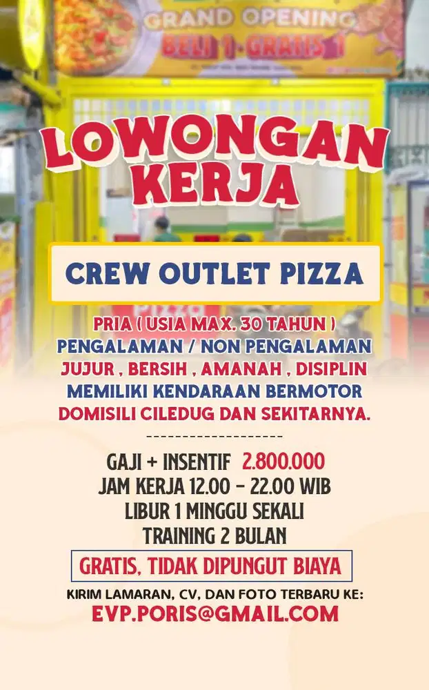 Loker Crew Outlet Et Veteran Pizza