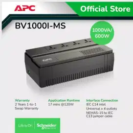 UPS APC BV1000i- MS (1000VA / 600W)