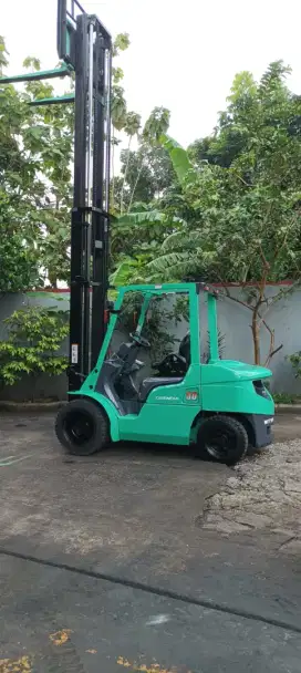 Forklift Mitsubishi 3 Ton,Matic,5 Meter, S4S,Ban Double,Tahun 2018