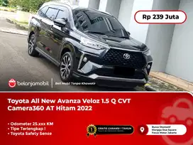 [TIPE TERLENGKAP] Toyota Avanza Veloz 1.5 Q CVT TSS AT Hitam 2022/2023
