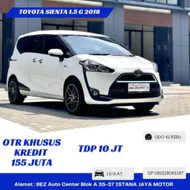 Km 41rb Toyota Sienta 1.5 G AT 2018 Putih