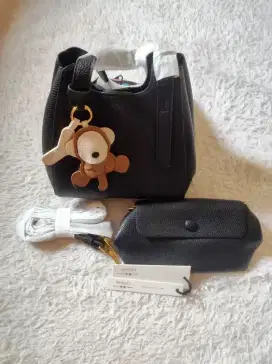 black handbag charm