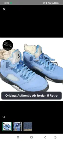 air jordan 5 retro Univ Blue size 42