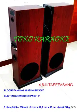 FLOORSTANDING MISSION  SPEAKER FLOOR STANDING sepasang front built in