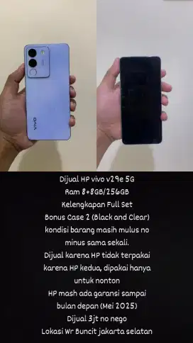 Dijual Vivo V29e 5G