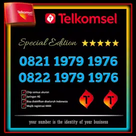 Nomor Cantik Exsclusive Couple Double Tahun Telkomsel berkualitas