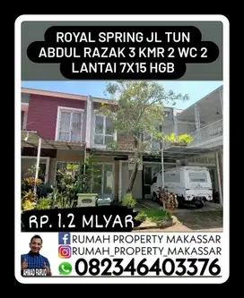 Royal Spring Jl Tun Abdul Razak kmr 3 WC 2-2 Lantai 7X15 LB 135