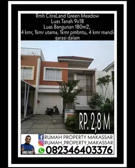Rmh CitraLand Green  Meadow LT 9x18 LB 180 M²- 4 kmr 4 WC