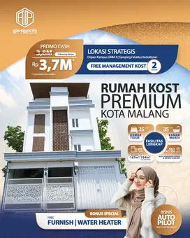 RUMAH KOS 3 LANTAI 35 KAMAR DEPAN KAMPUS UMM KOTA MALANG