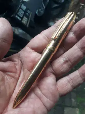 Antik vintage ballpoint putar jumbo sheaffer prelude USA warna gold