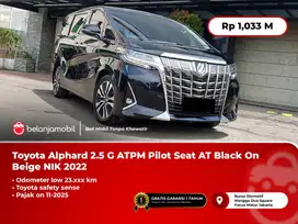[LOW KM] Toyota Alphard 2.5 G ATPM TSS Pilot Seat AT Black 2022/2023