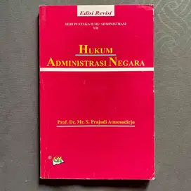 Buku Hukum Administrasi Negara Prof. Dr. Mr. S. Prajudi Atmosudirdjo