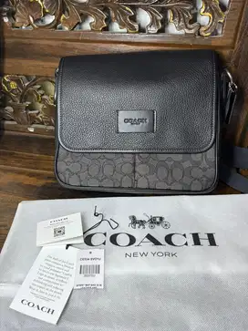 COACH SPRINT MAP BAG 25 IN SIGNATURE JACQUARD