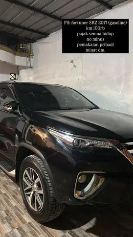 Fortuner SRZ 2.7 BENSIN