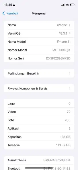 Ip 11 128Gb ibox nego tipis